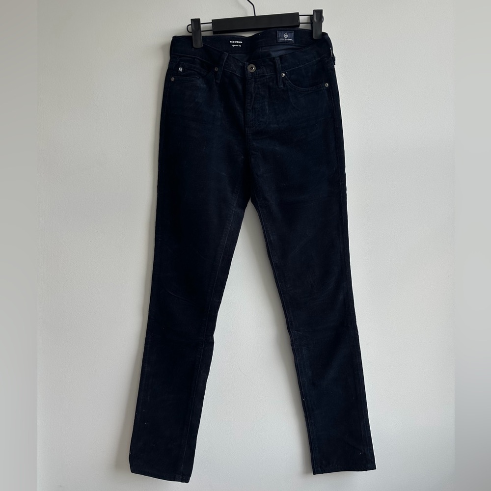 AG Adriano Goldschmied Men's Black Corduroy Pants